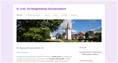 Desktop Screenshot of kirche-altensittenbach.de