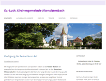 Tablet Screenshot of kirche-altensittenbach.de
